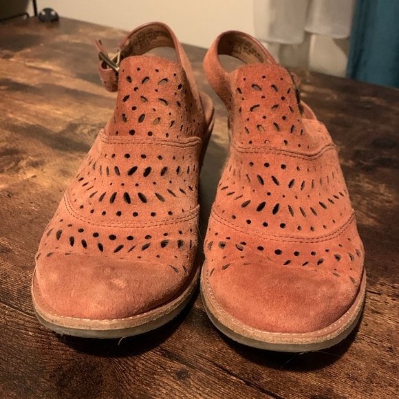 Sofft Alyse Slingback Cutout Booties, Ankle Boots, SlipOn, 7M, Rust Orange - Picture 2 of 10